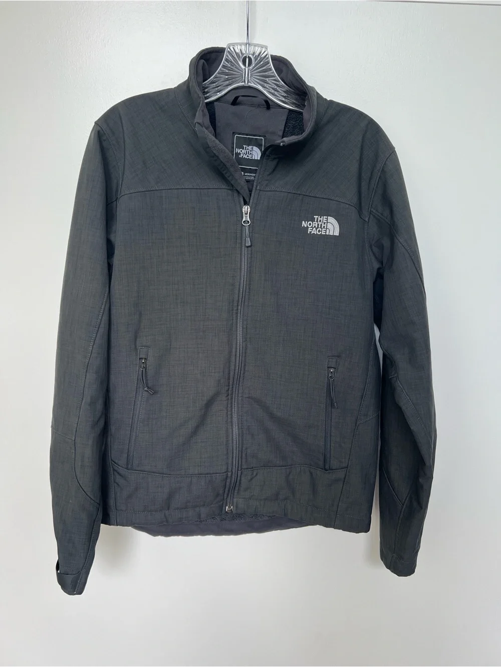 The North Face Men's Dark Charcoal Full-Zip Jacket